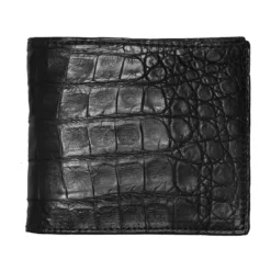 Lucchese-inc Hipster Wallet – Crocodile :: Black