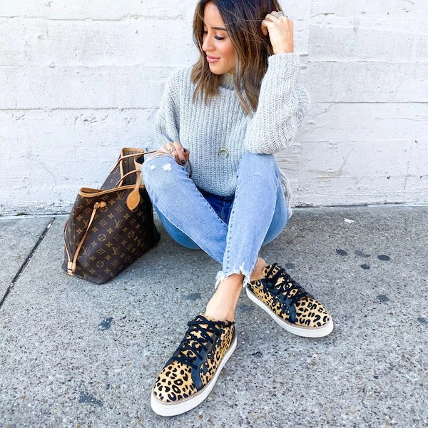 Lucchese-inc Saddle Shoe :: Leopard + Black Lucchese-inc Saddle Shoe :: Leopard + Black