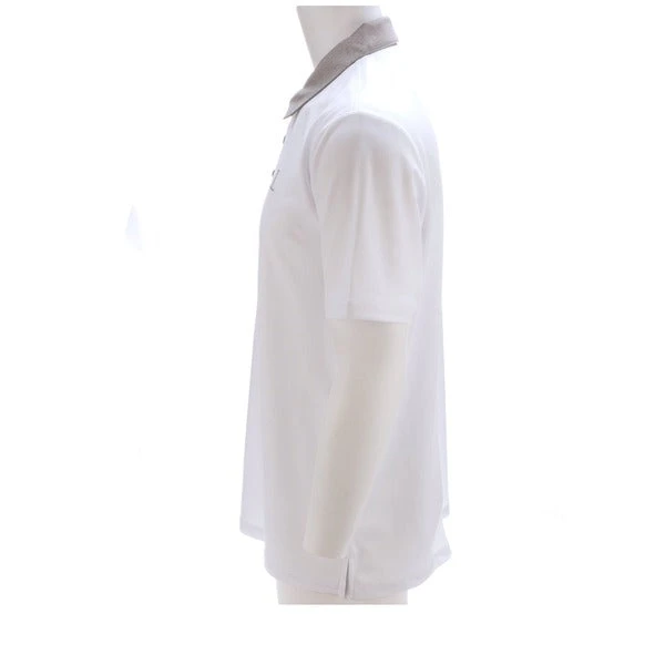Lucchese-inc Mirrored L Polo :: White Lucchese-inc Mirrored L Polo :: White