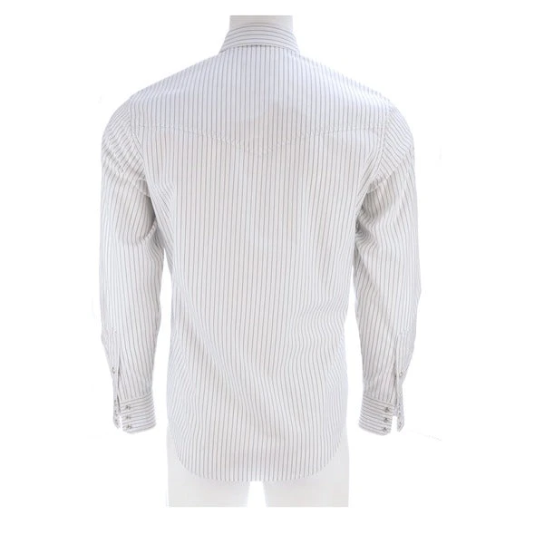 Lucchese-inc APPAREL El Paso :: White/Blue Stripe Lucchese-inc APPAREL El Paso :: White/Blue Stripe