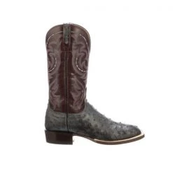 Lucchese-inc Boots Harris :: Anthracite Grey + Black Cherry