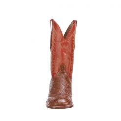 Lucchese-inc Bryan Exotic :: Cognac + Pekoe Orange Boots