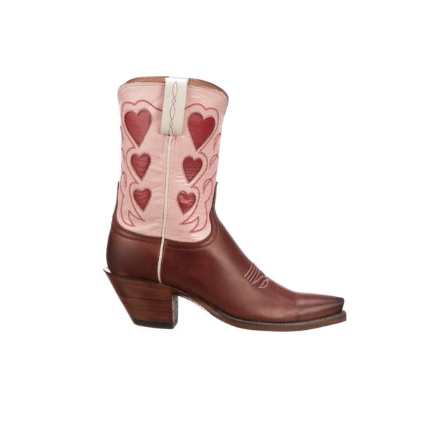 Lucchese-inc Queen Of Hearts :: Rust + Pink BOOTS Lucchese-inc Queen Of Hearts :: Rust + Pink BOOTS