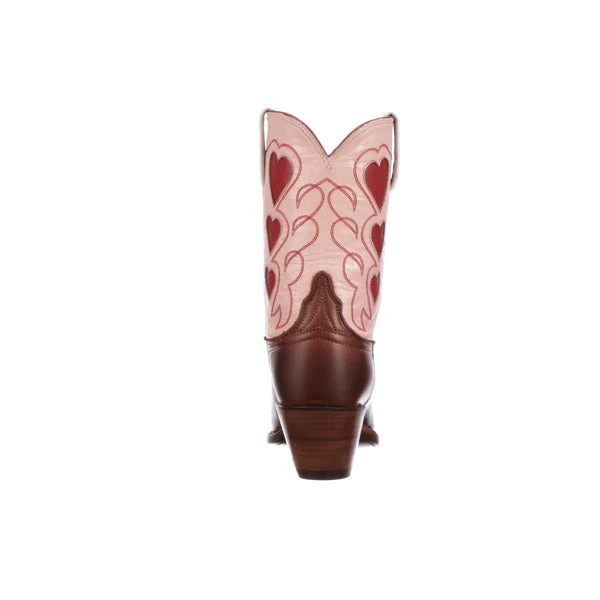 Lucchese-inc Queen Of Hearts :: Rust + Pink BOOTS Lucchese-inc Queen Of Hearts :: Rust + Pink BOOTS