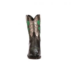 Lucchese-inc Queen Of Hearts :: Black + Pewter BOOTS