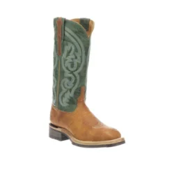 Lucchese-inc Ruth :: Cognac + Green BOOTS