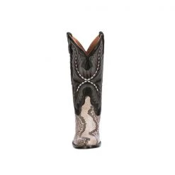 Lucchese-inc Stella :: Black/White + Black BOOTS