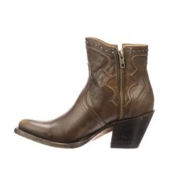 Lucchese-inc Karla :: Maple + Matte Black BOOTS