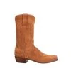 Lucchese-inc Jessie Suede :: Cognac + Rust Boots