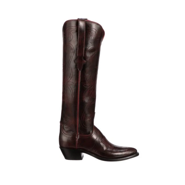 Lucchese-inc Saltillo Tall :: Black Cherry + Cognac BOOTS Lucchese-inc Saltillo Tall :: Black Cherry + Cognac BOOTS