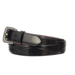 Lucchese-inc Belts Seville Stitch Goat :: Black