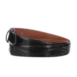 Lucchese-inc Belts Seville Stitch Goat :: Black