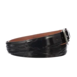 Lucchese-inc Belts Seville Stitch Goat :: Black