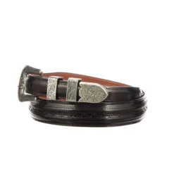 Lucchese-inc Belts Hobby Stitch Goat Tapered :: Black Cherry