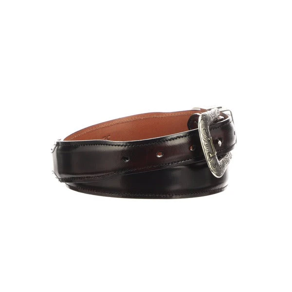Lucchese-inc Belts Smooth Goat Tapered :: Black Cherry Lucchese-inc Belts Smooth Goat Tapered :: Black Cherry