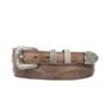 Lucchese-inc Seville Stitch Goat Tapered :: Tan Belts