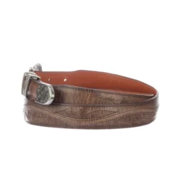 Lucchese-inc Seville Stitch Goat Tapered :: Tan Belts