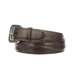 Lucchese-inc Belts Seville Stitch Goat :: Chocolate