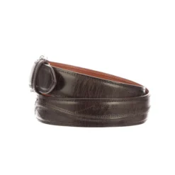 Lucchese-inc Belts Seville Stitch Goat :: Chocolate
