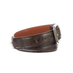 Lucchese-inc Belts Seville Stitch Goat :: Chocolate