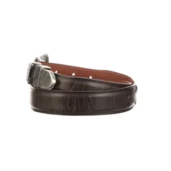 Lucchese-inc Smooth Goat Tapered :: Chocolate Belts