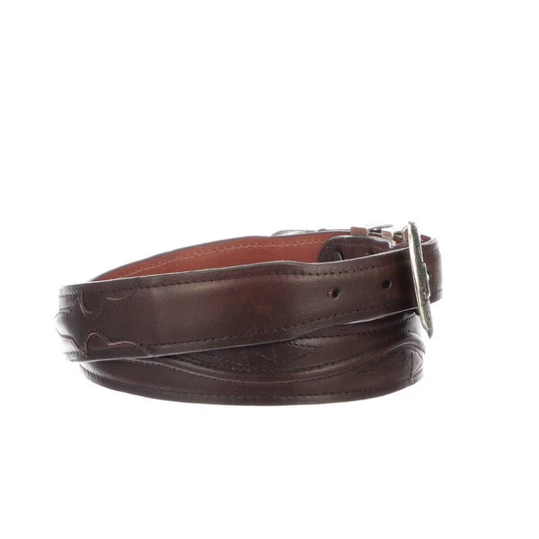 Lucchese-inc Seville Stitch Ranch Hand Tapered :: Tan Belts Lucchese-inc Seville Stitch Ranch Hand Tapered :: Tan Belts