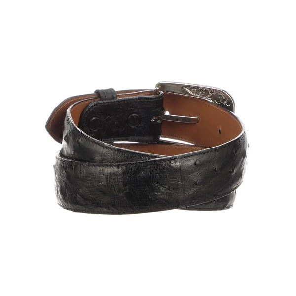 Lucchese-inc Full Quill Ostrich :: Black Belts Lucchese-inc Full Quill Ostrich :: Black Belts