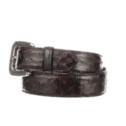 Lucchese-inc Full Quill Ostrich :: Black Cherry