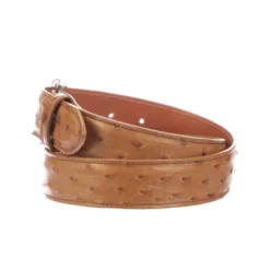 Lucchese-inc Full Quill Ostrich :: Cognac Belts