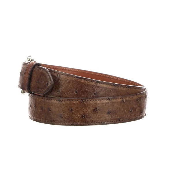 Lucchese-inc Belts Full Quill Ostrich :: Barnwood Lucchese-inc Belts Full Quill Ostrich :: Barnwood
