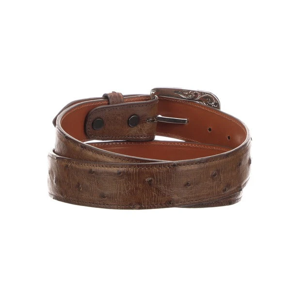 Lucchese-inc Belts Full Quill Ostrich :: Barnwood Lucchese-inc Belts Full Quill Ostrich :: Barnwood