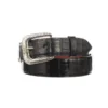 Lucchese-inc Ultra Belly Caiman :: Black Belts