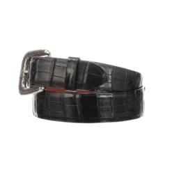 Lucchese-inc Ultra Belly Caiman :: Black Belts