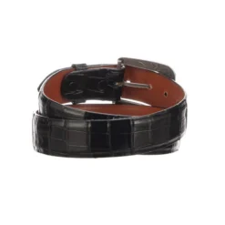 Lucchese-inc Ultra Belly Caiman :: Black Belts