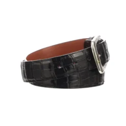 Lucchese-inc Ultra Belly Caiman :: Black Belts