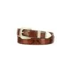 Lucchese-inc Python Belt :: Cognac