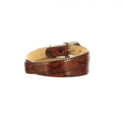 Lucchese-inc Python Belt :: Cognac