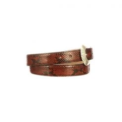 Lucchese-inc Python Belt :: Cognac
