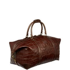 Lucchese-inc Duffels Giant Gator Duffel β Large :: Chocolate Lucchese-inc Duffels Giant Gator Duffel β Large :: Chocolate